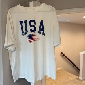 USA oversized tee